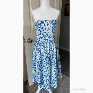 Floral Strapless Dress